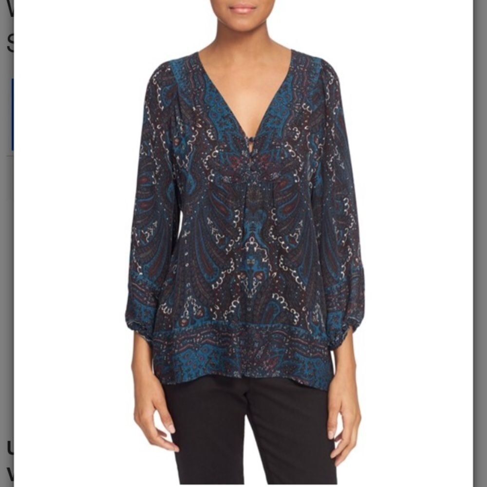 Joie NWOT long sleeved silk top XS